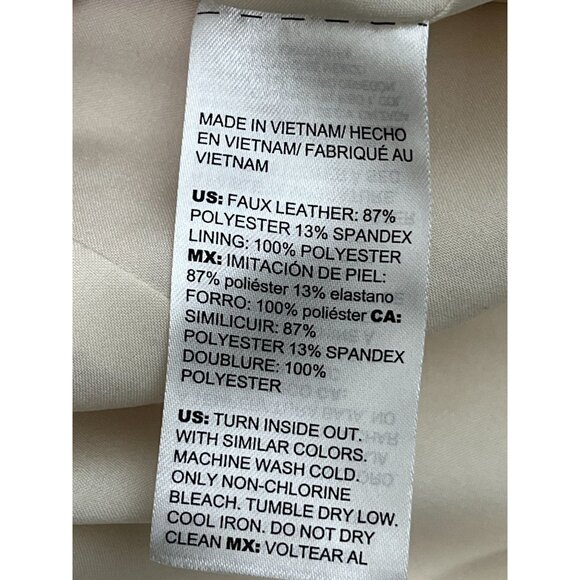 Chicos tan faux suede moto jacket small snake print preppy old money quiet luxur - Picture 11 of 16